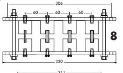 SISTEMA 8 PARA 4 BARRAS 10 mm
